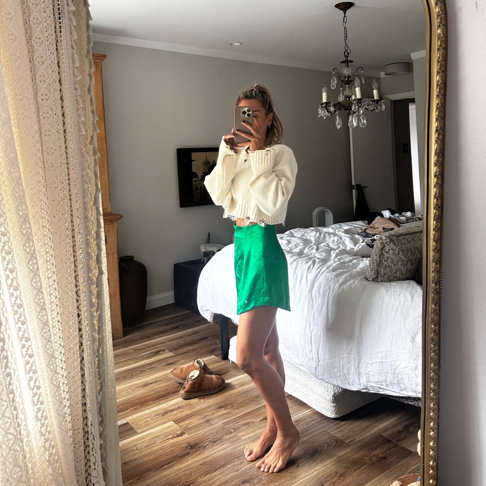 Zara Emerald Green Skirt